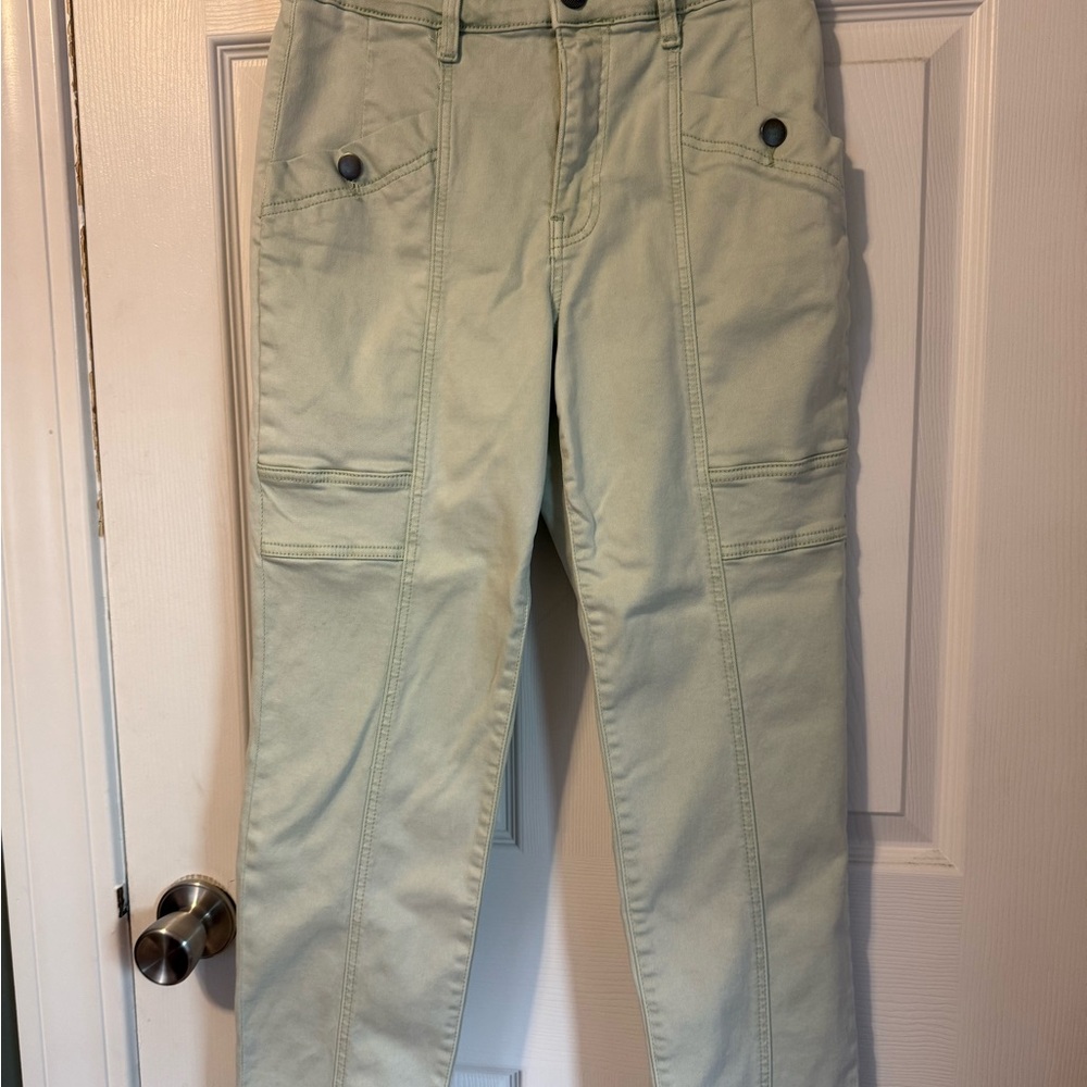 Kut from the Kloth Green Ankle Cropped Jeans